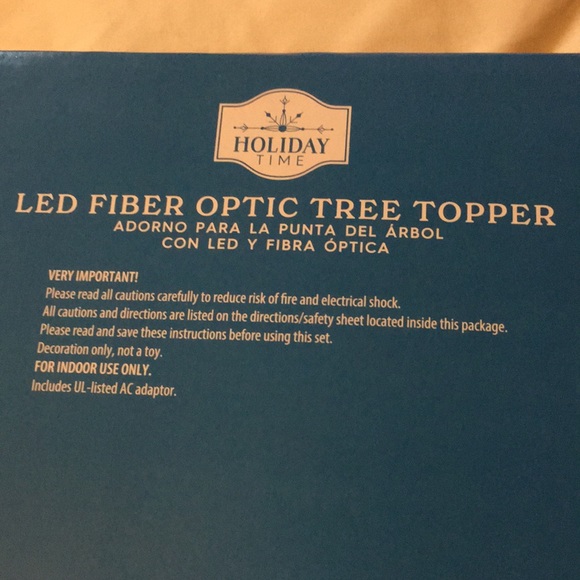 Holiday Time Angel Led Fiber Optic Tree Topper 12” - Picture 4 of 7